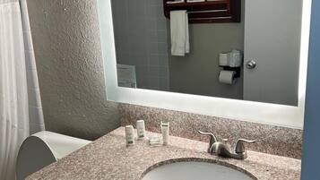 Towels, soap, toilet paper