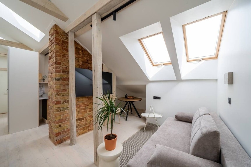 Stylish Scandi-loft Gem With Exposed Brick & Beams - Riga