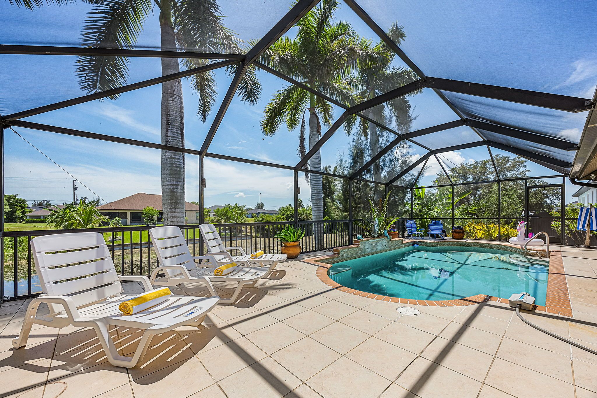 A heated pool