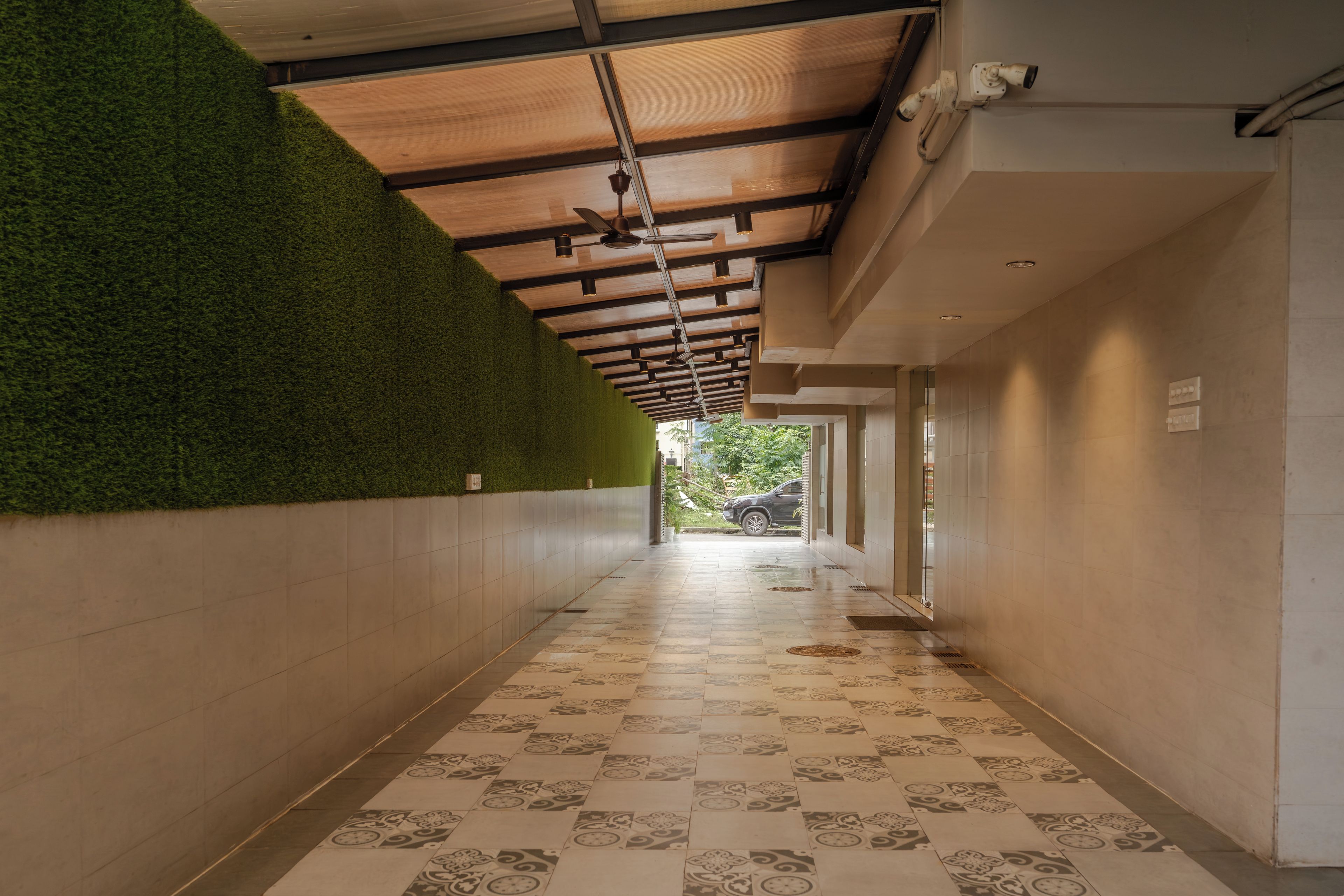 Interior entrance