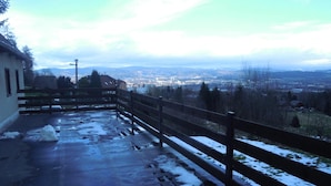 Blick von der Unterkunft
