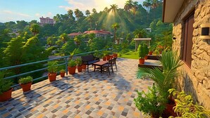 Outdoor dining - Royal Raj Palace (Aburaj)