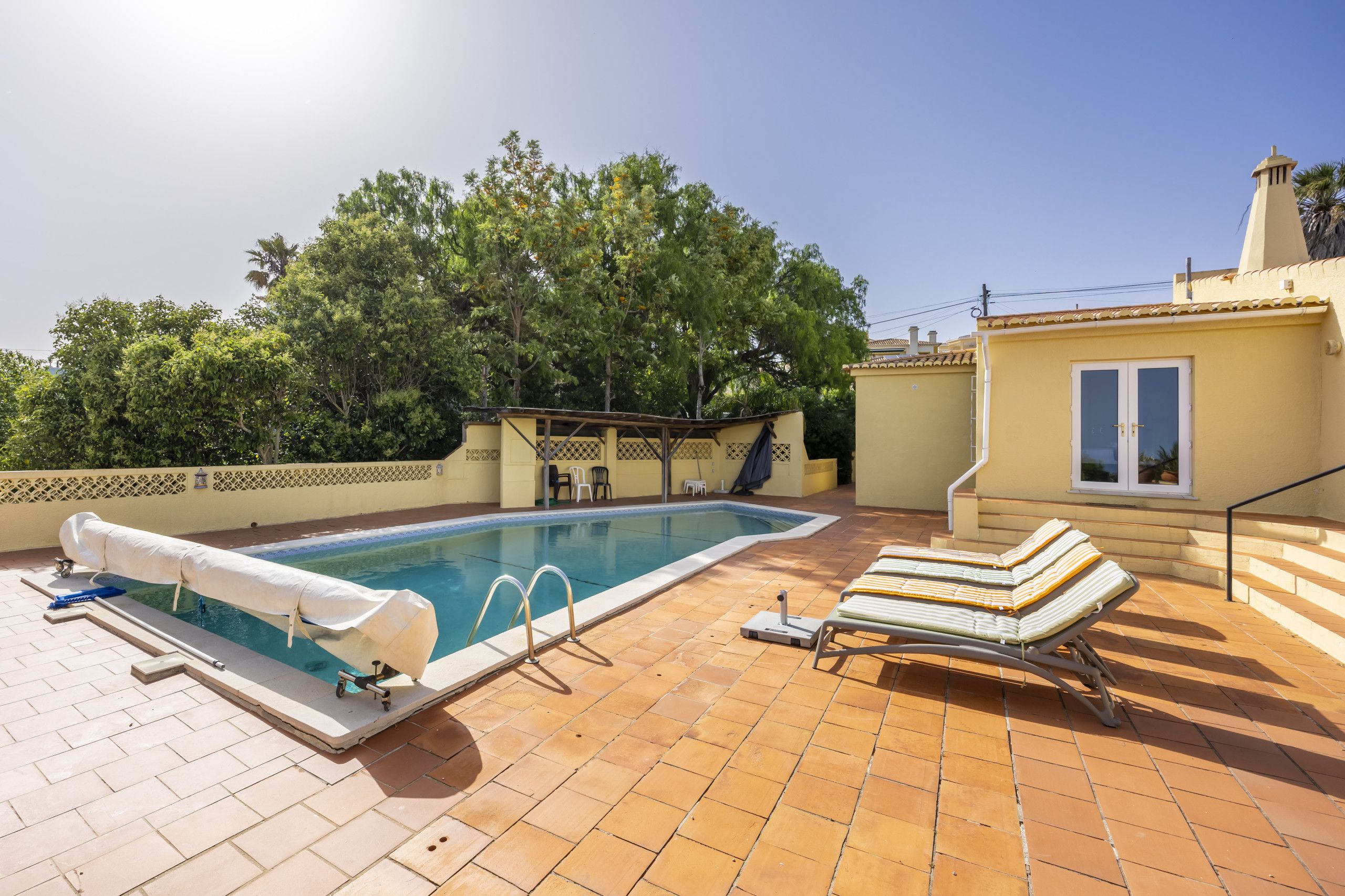 A heated pool