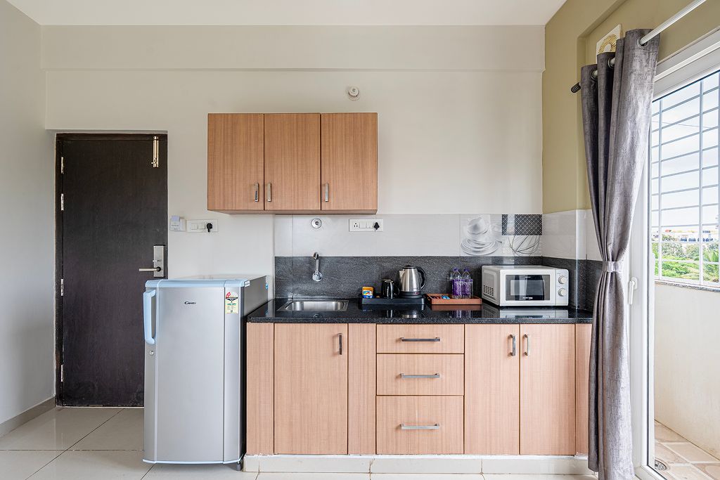 Habitación Deluxe doble, vistas a la ciudad | Cocina privada
