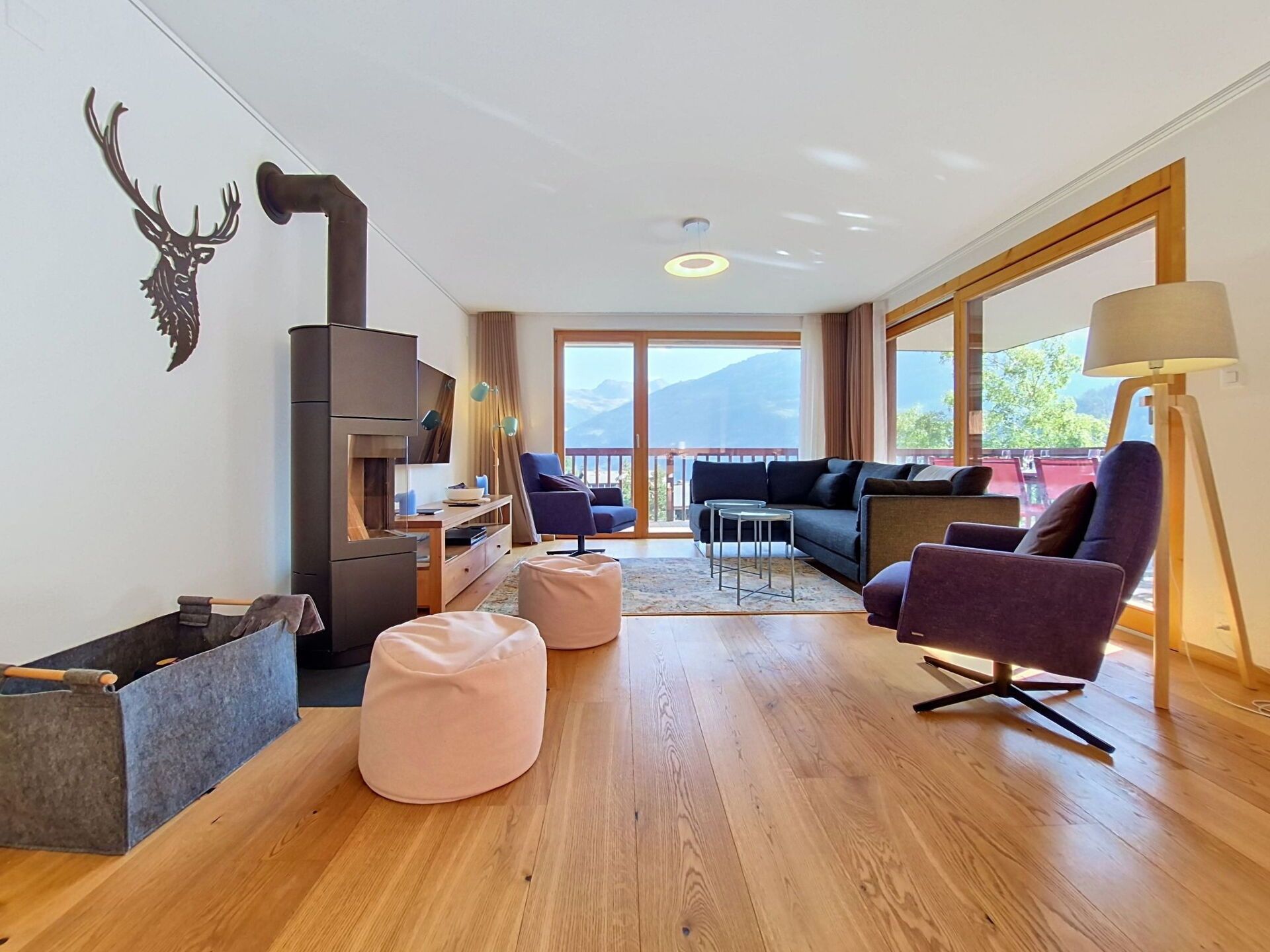 Beautiful Apartment For 7 Guests With Wifi, Tv, Balcony And Panoramic View - Zinal