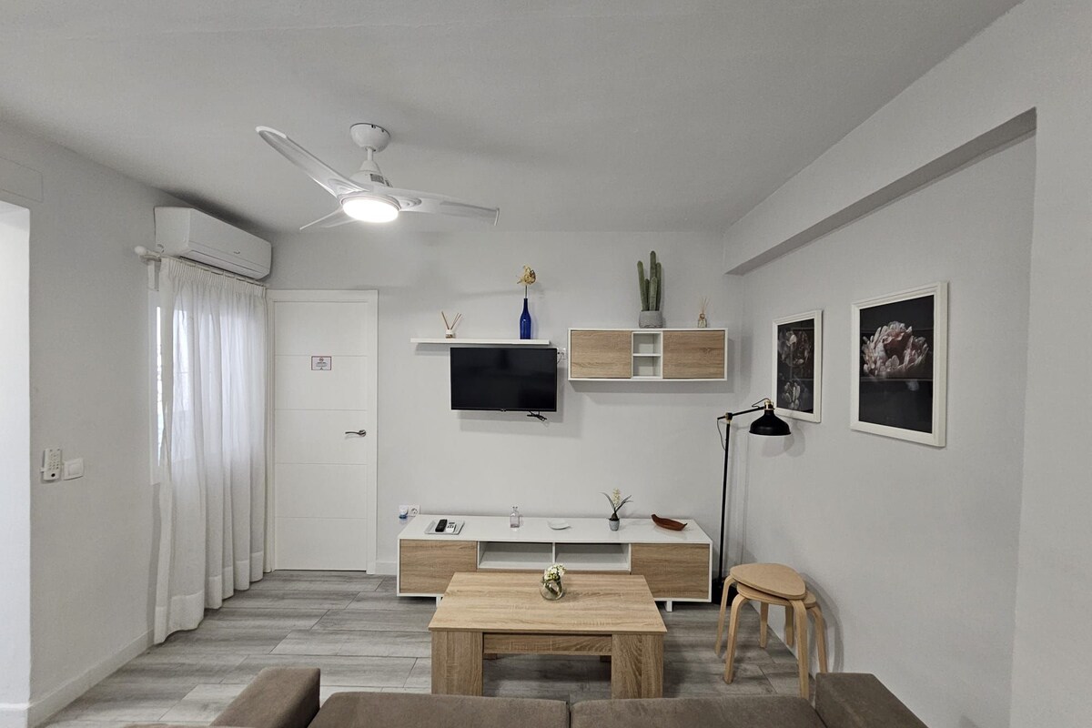 Apartament, 1 llit de matrimoni i sofà llit | Sala d'estar | Televisor de pantalla plana 