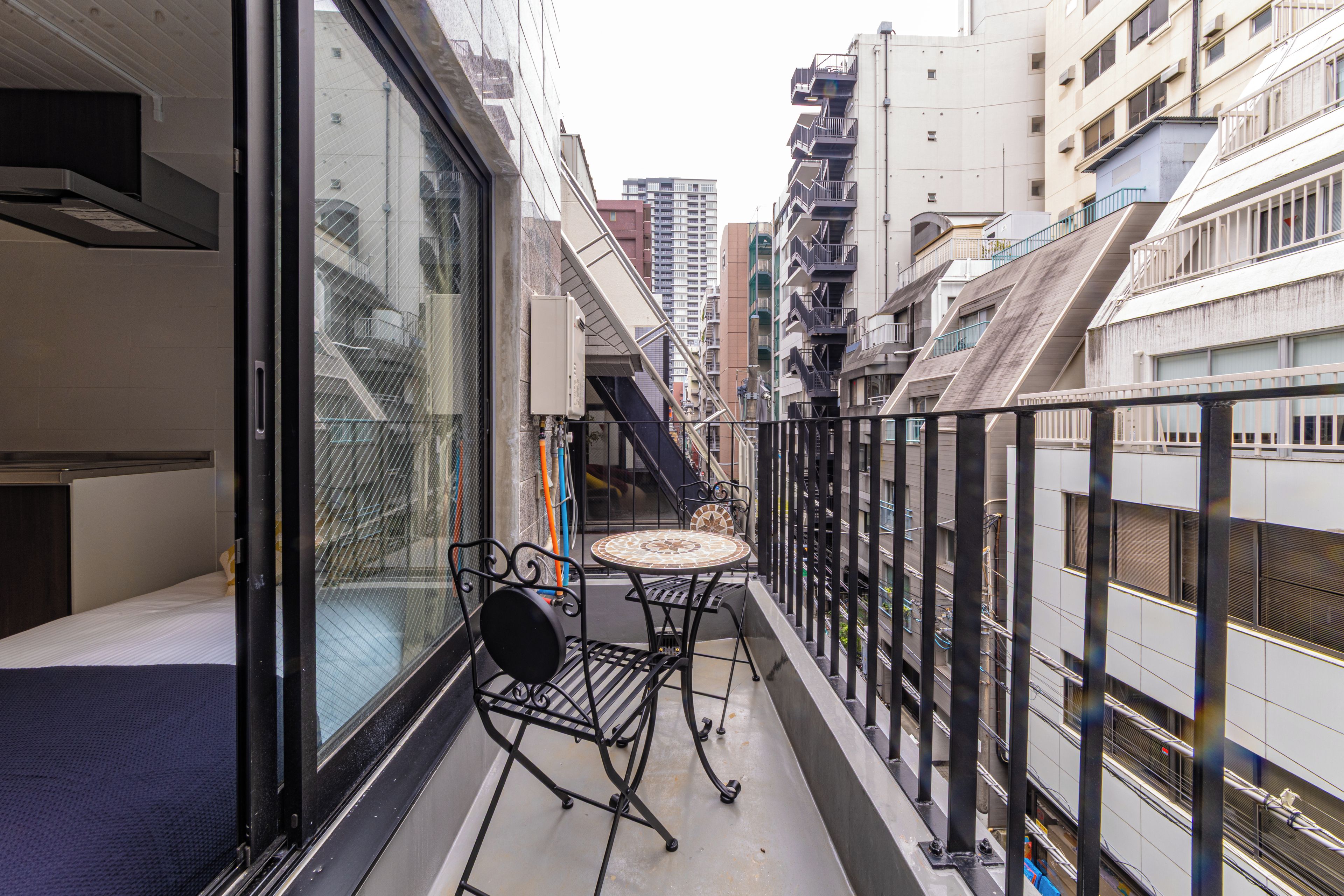 屋外ダイニングエリア