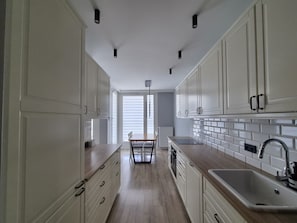 Private kitchen - Modern Metro Apartament (Warszawa)