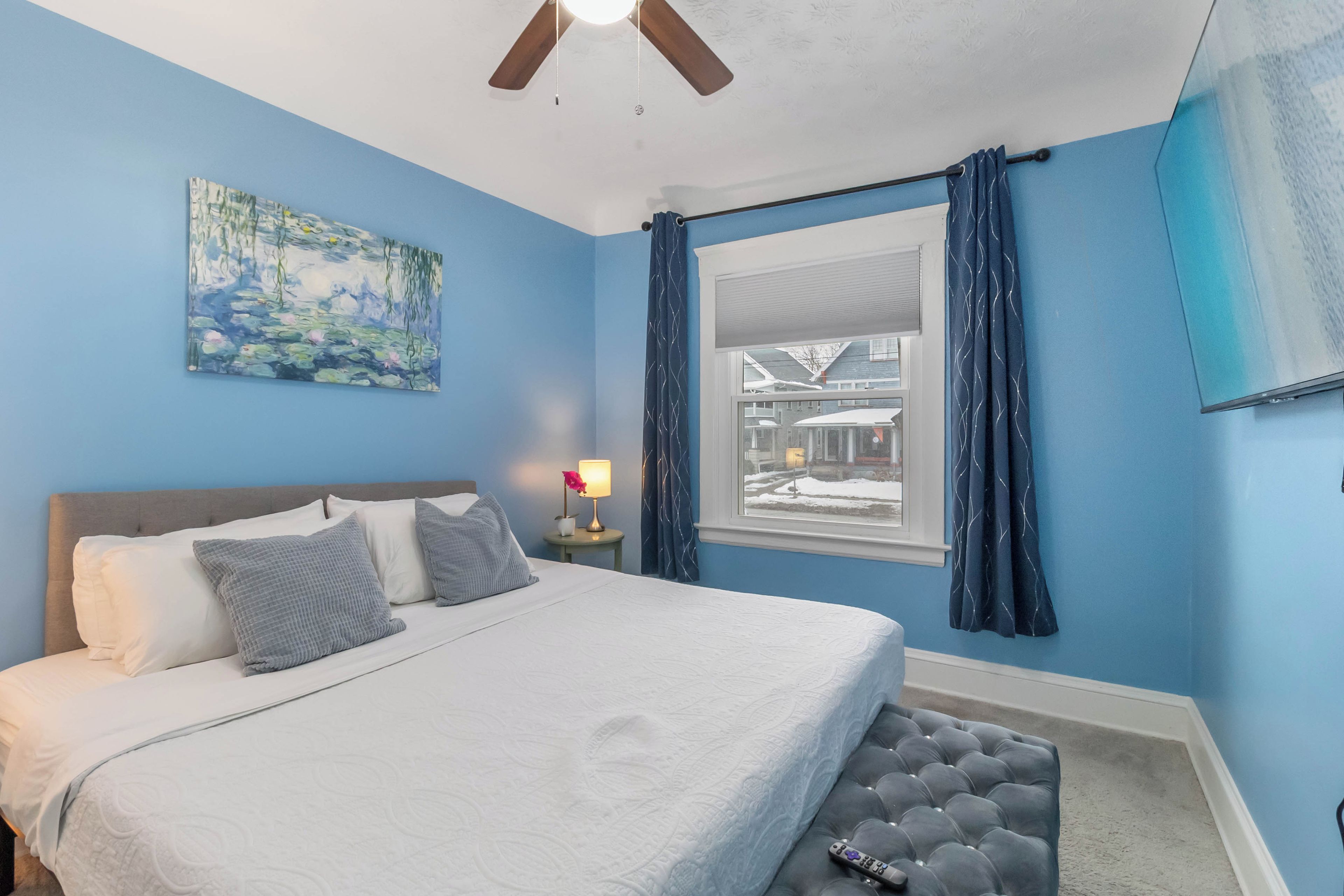 Iron/ironing board, WiFi (free), bed sheets