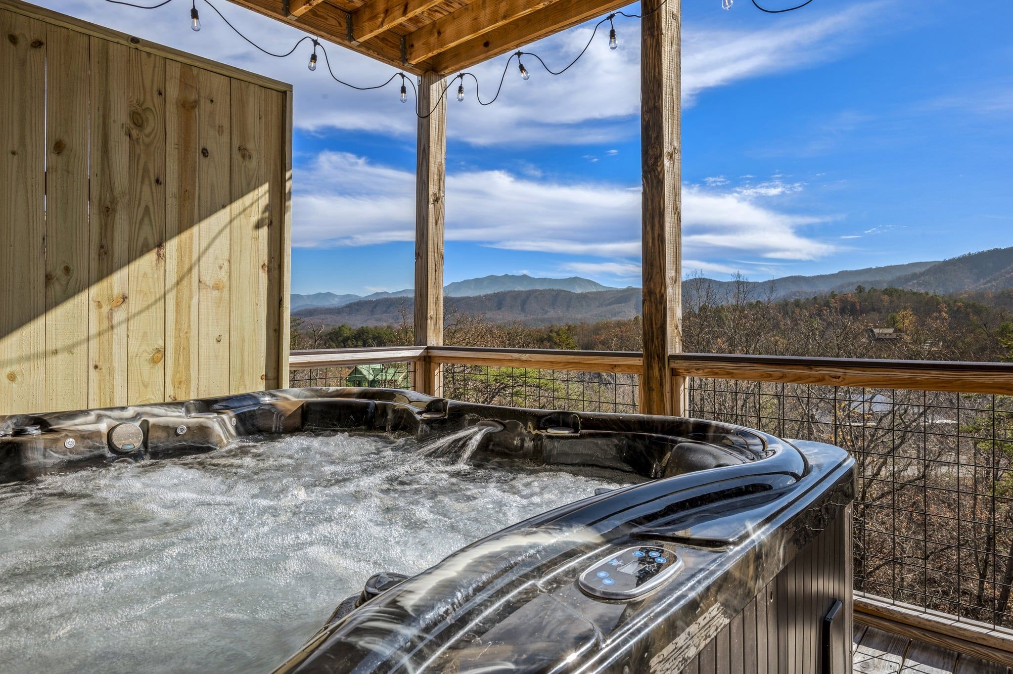 Cabin, 3 Bedrooms | Outdoor spa tub