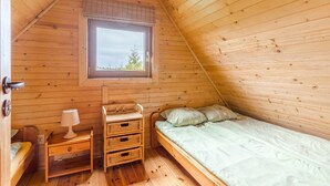 Cottage Deluxe, vue ville | Coffres-forts dans les chambres, bureau