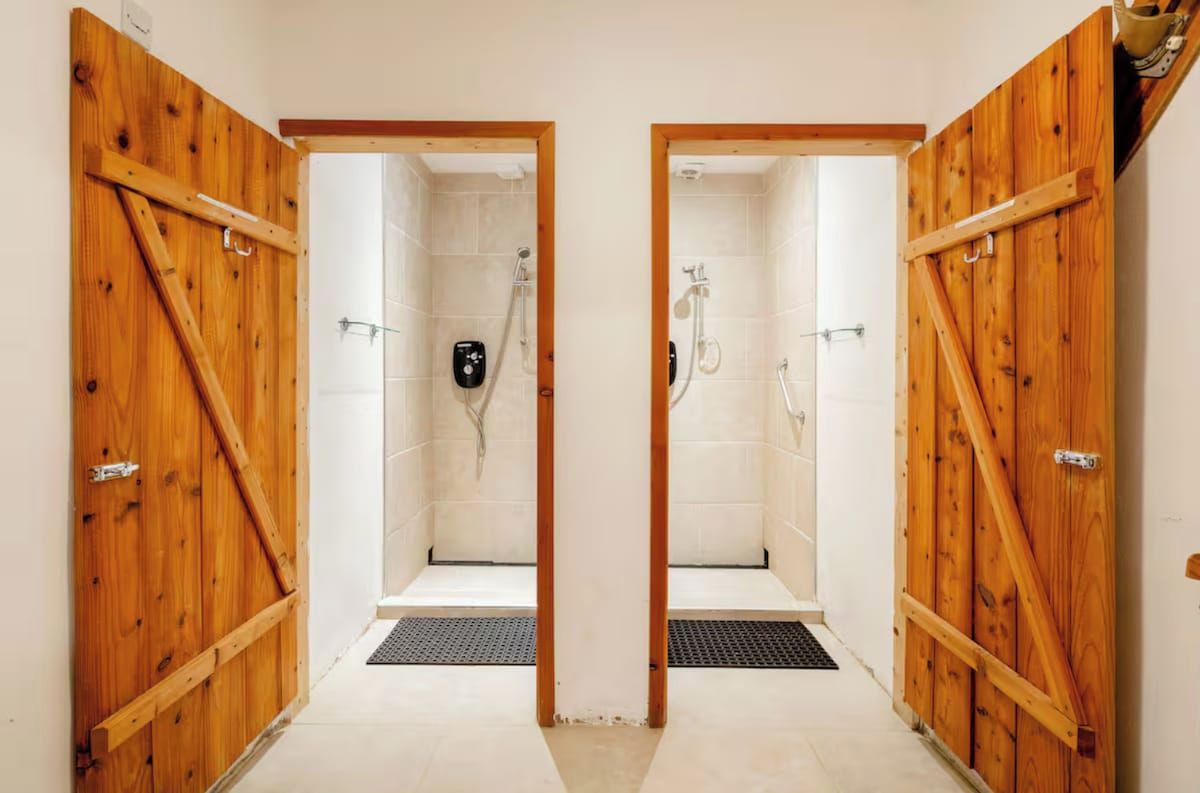 Shower, hair dryer