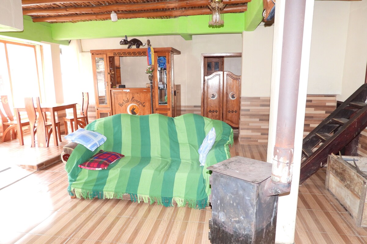 Classic Shared Dormitory, Balcony, Mountain View | Living area