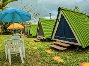 Chalet Economy, patio | Parco della struttura