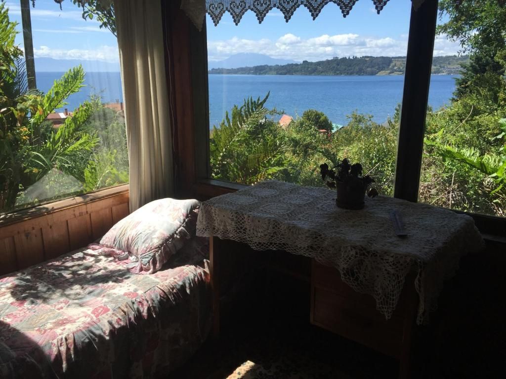 Familie bungalow, terras, uitzicht op meer