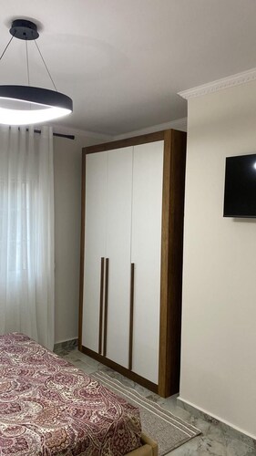 Elegant bedroom Stylish living room,Fully equpped kitchen, Modern bathroom,