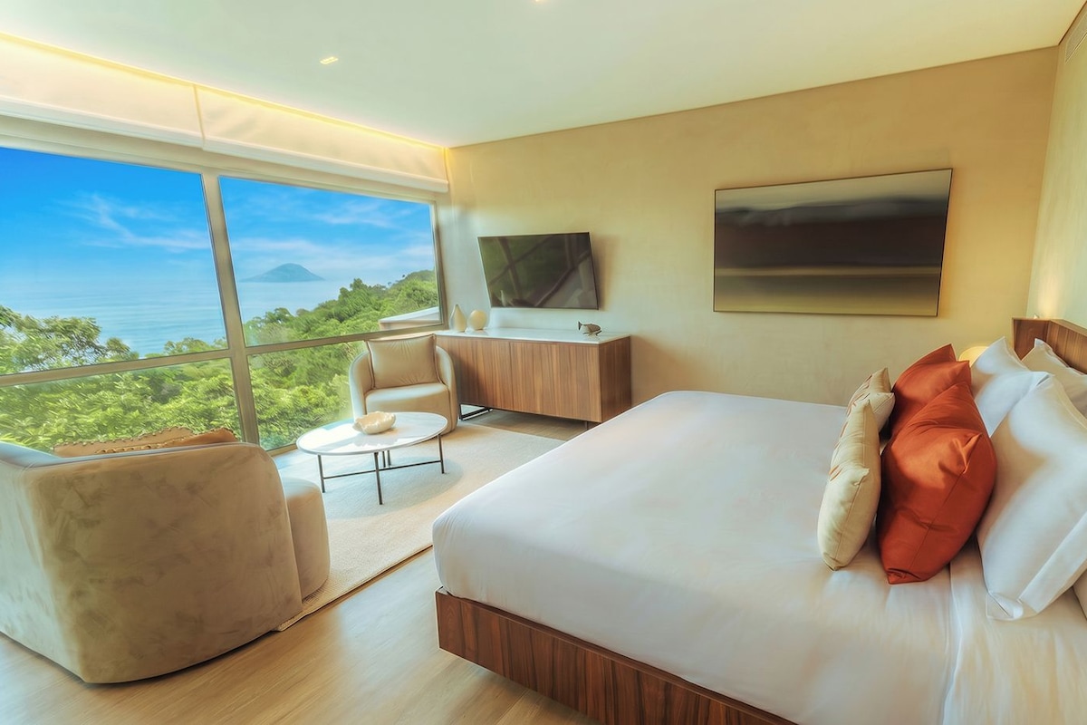 Gran Suite 1 Dormitório | Sábanas de algodón egipcio, ropa de cama de alta calidad y edredón