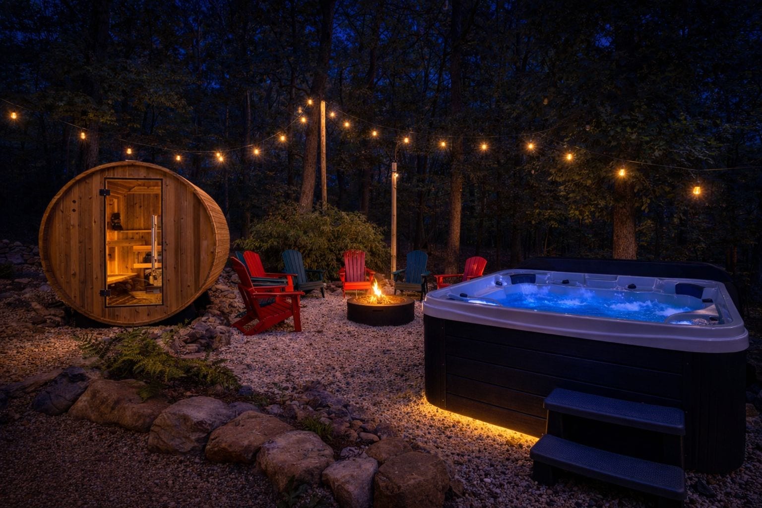 Bain à remous extérieur