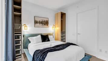 Condo família, vista para a cidade | Cortinas blackout, ferros/tábuas de passar roupa, Wi-Fi de cortesia