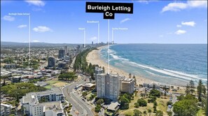 Aerial view - 2 Bedroom Ocean View - Heart of Burleigh! (Gold Coast)