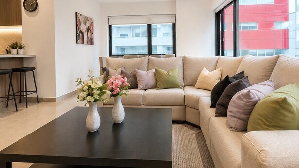 Living area - Polanco 4BR Neuchatel | Pool, Jacuzzi, Gym, Antara (Mexico City)