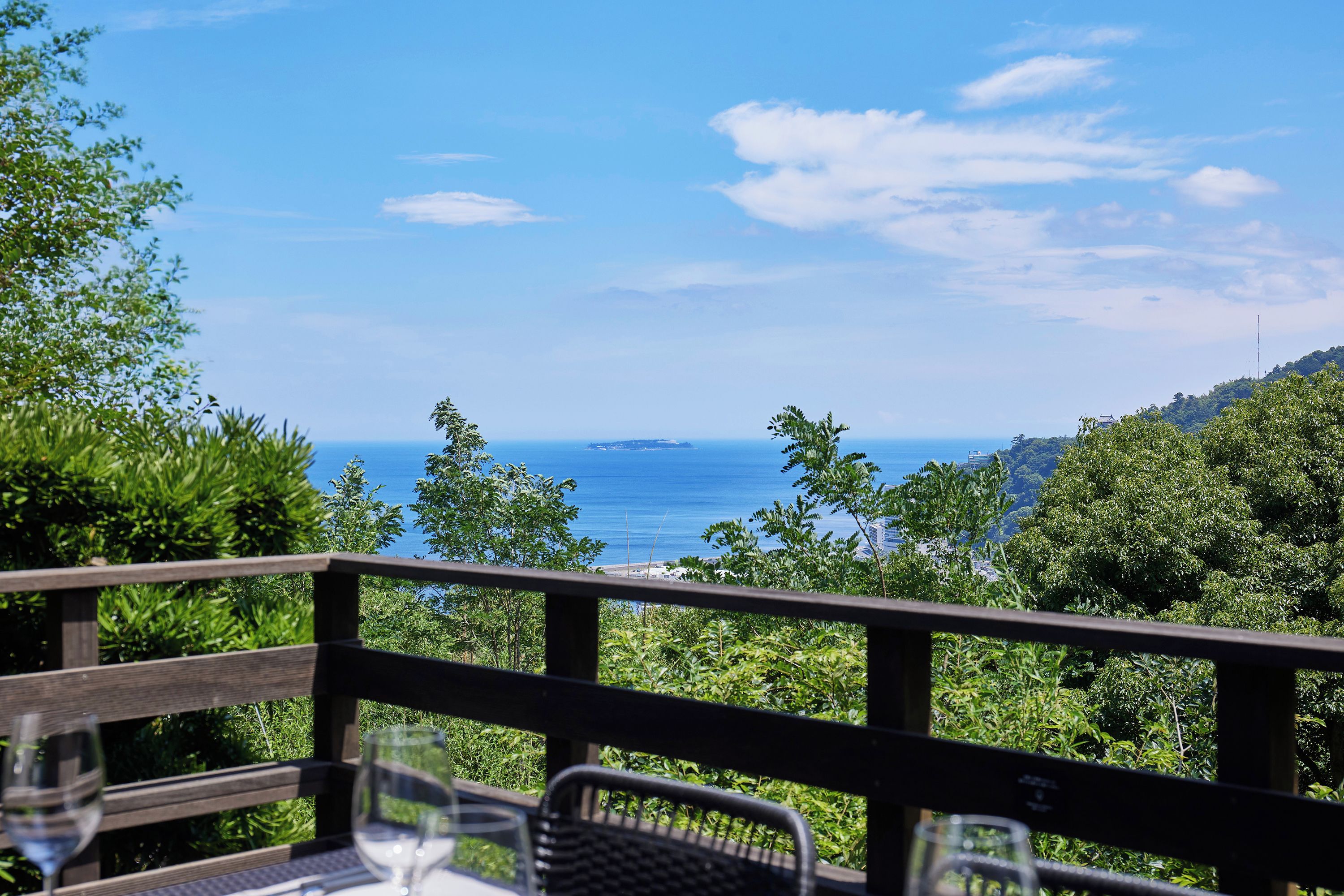 Japanese-style House, Balcony, Ocean View | Terrace/patio