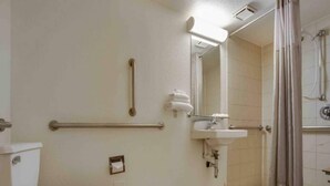 Bathroom - 1 Full Bed | ADA/RI Shower/Mini Fridge (Tempe)