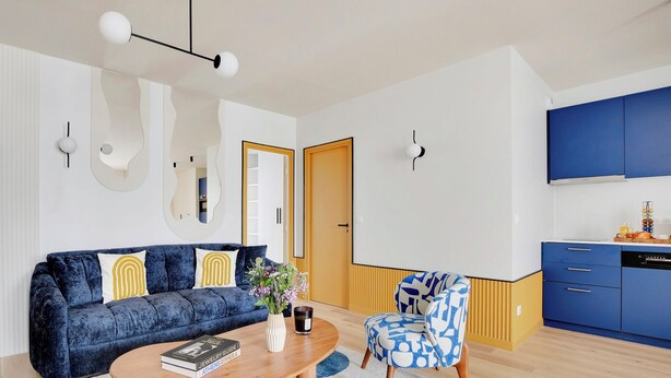 Living area - One-Bedroom Superior Apartment - No Elevator (Paris)