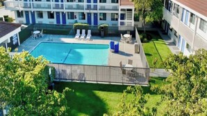 Pool - 2 Queen Beds | Non-Smoking, Kitchen (San Luis Obispo)