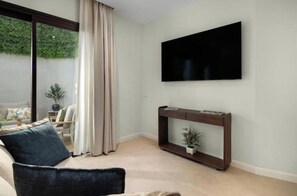 Living area - "Añil" Accessible Suite with a Private Patio (Estepona)
