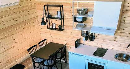 A lovingly decorated tiny house in the Blekinge archipelago in southern Sweden