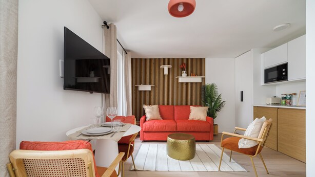 Living area - Cozy Studio (Paris)