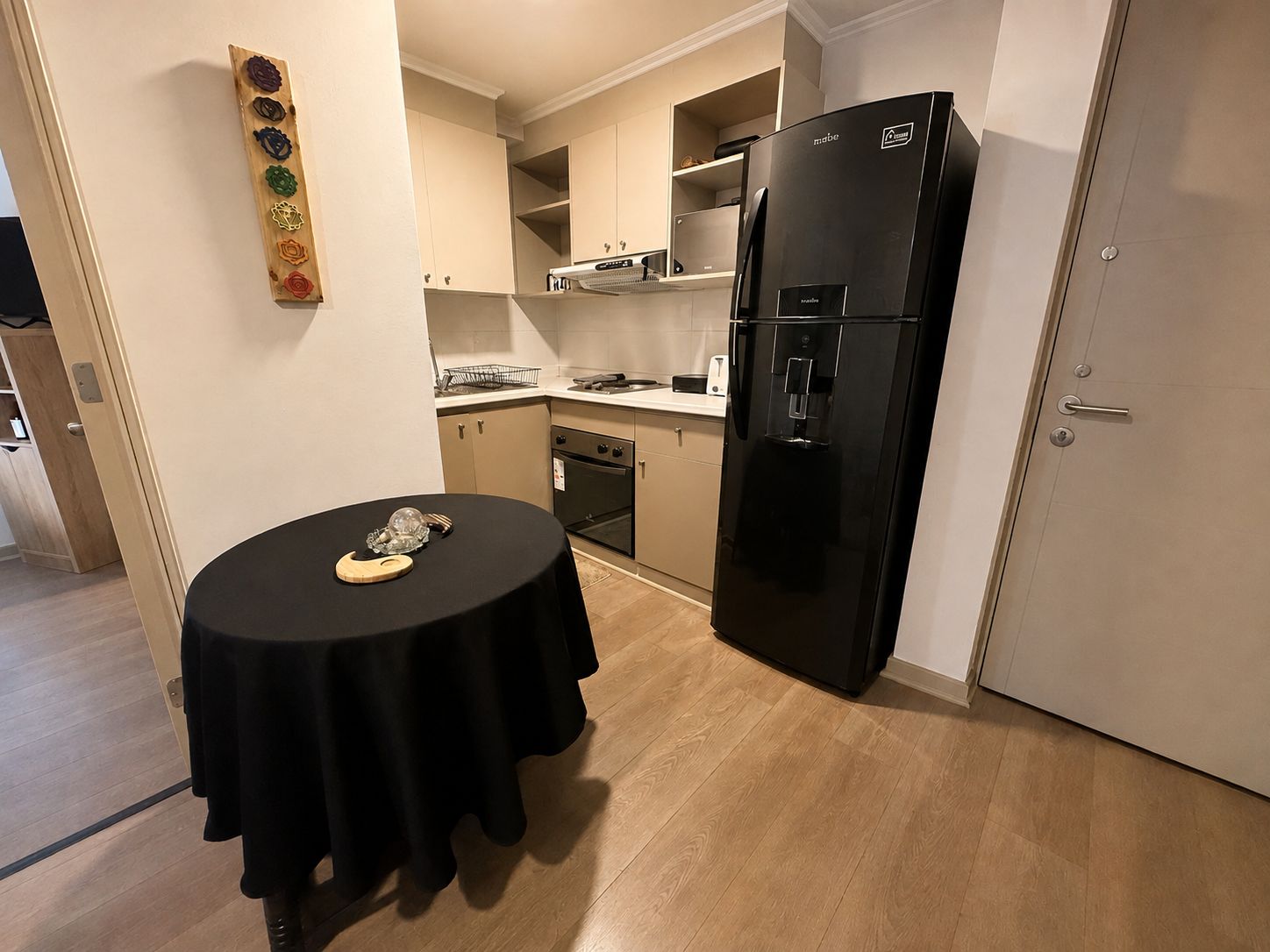 Apartamento família, sacada | Cozinha privada
