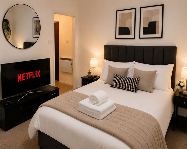 Unclassified image, 1 of 7, button - Modern Heathrow Apartment with Parking & Garden (Hayes)