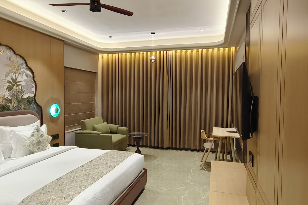 ห้องดีลักซ์ดับเบิล, วิวทะเล | ตู้นิรภัยในห้องพัก, เตารีด/โต๊ะรีดผ้า, Wi-Fi ฟรี