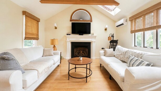 Living area - Welcome to your Cape Cod getaway! ONLY 1.5 miles to Menauhant Beach, this charmi (East Falmouth)