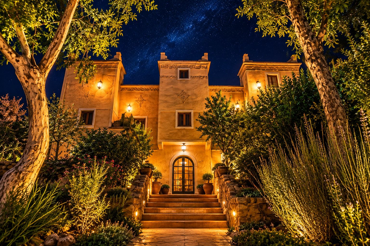 Fachada de la propiedad