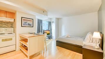 Classic Studio Suite | Blackout drapes, iron/ironing board, WiFi (free)