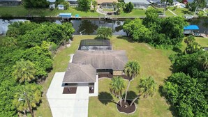 Unclassified image, 3 of 33, button - Waterfront 2BR · Heated Saltwater Pool & Spa · Dock + 10K Boat Lift (Port Charlotte)