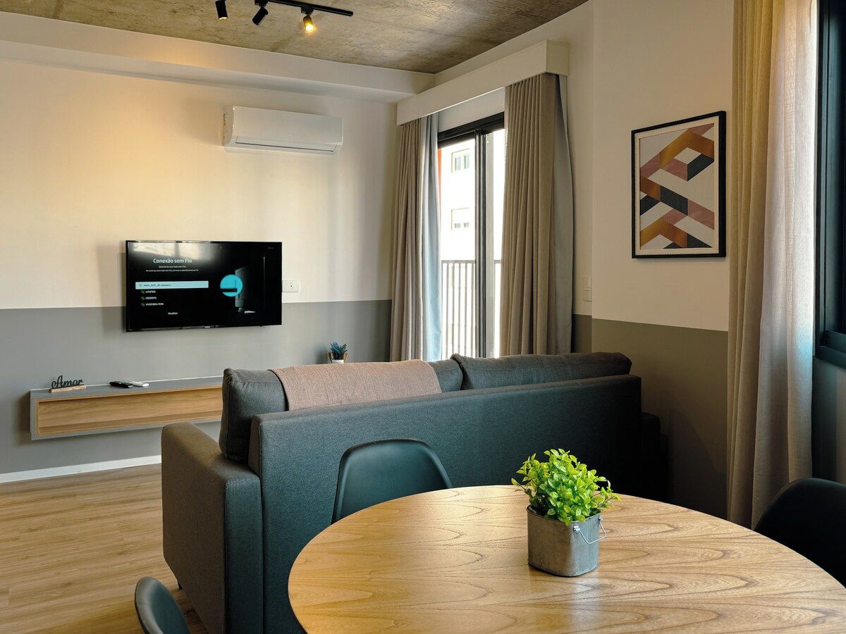 Modern Apartment In New Building - Bedeo505 - Maringá