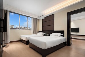 Habitación triple familiar, para no fumadores, servicio de limpieza