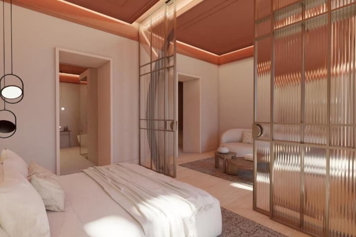 Luxury-Suite, Stadtblick | Zimmersafe, laptopgeeigneter Arbeitsplatz, Verdunkelungsvorhänge