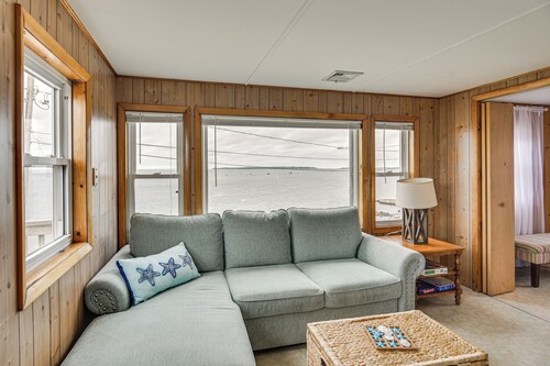 Ocean-view Mattapoisett Home on Private Beach!