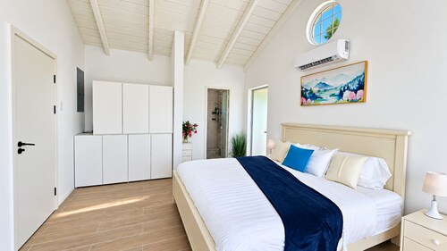 5 Bedroom Ocean and Nevis View Estate with Pool in upscale Turtle Beach Area