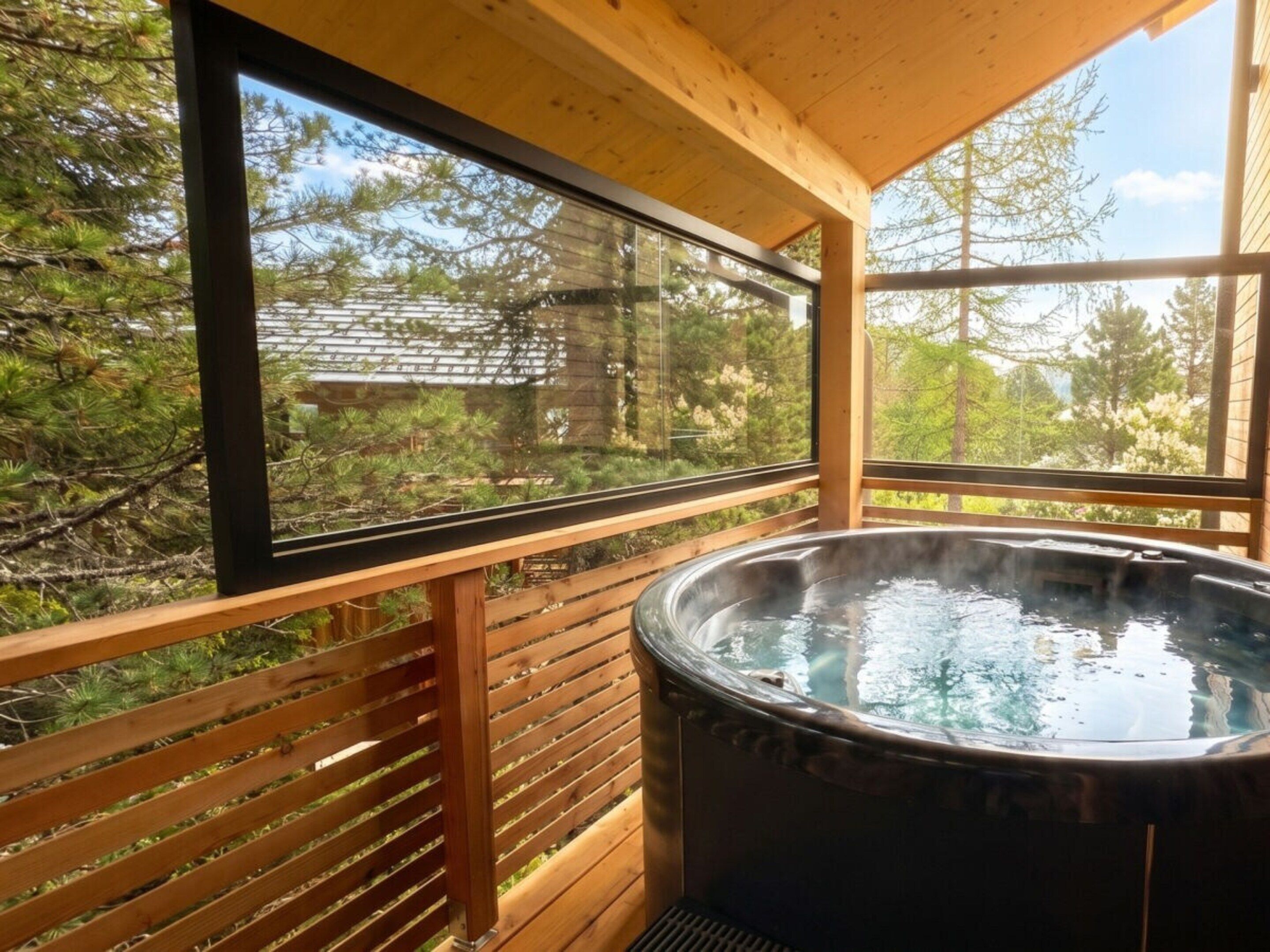Chalet | Outdoor spa tub