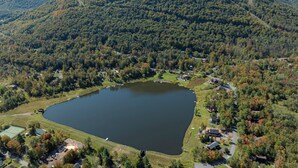 Aerial view - Catskills Retreat — Hot Tub, Barrel Sauna & Game Room, 3 Min to Hunter Mtn (Lanesville)