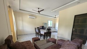 Luxury Villa, 3 Bedrooms, Private Pool, Garden View | Living area - GoBravo 59 Sector 150 Noida (Noida)