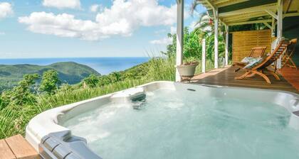 Blue Mountain – An Exceptional Tropical Retreat with a Jacuzzi & Ocean View
