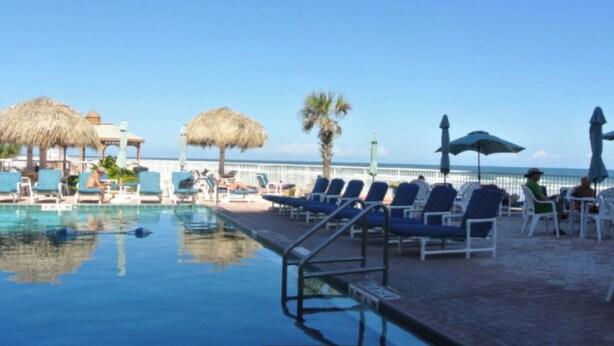 Pool - Sunny Daytona Beach Studio at Sand & Surf – AC & Sleeps 4 1388M (Indian Shores)