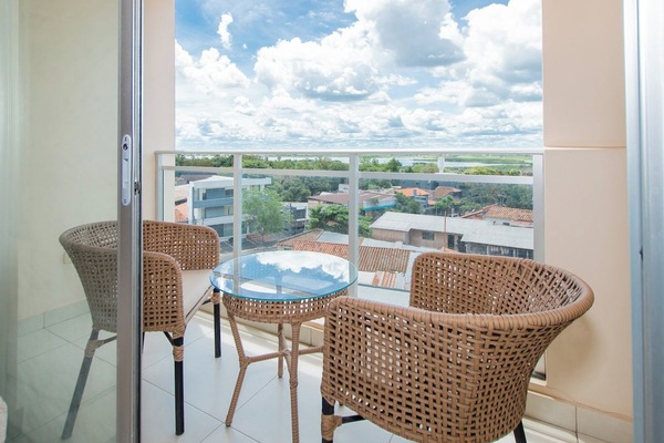 Balcony with panoramic view